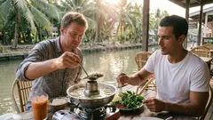 จิราคาเฟ่ใกล้อัมพวา คาเฟ่สวนมะพร้าวริมน้ำ พร้อมเมนูท้องถิ่นที่ควรสั่ง